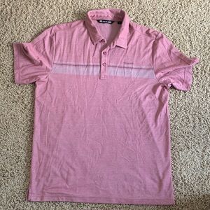 Travis Mathew Light Pink Polo Shirt